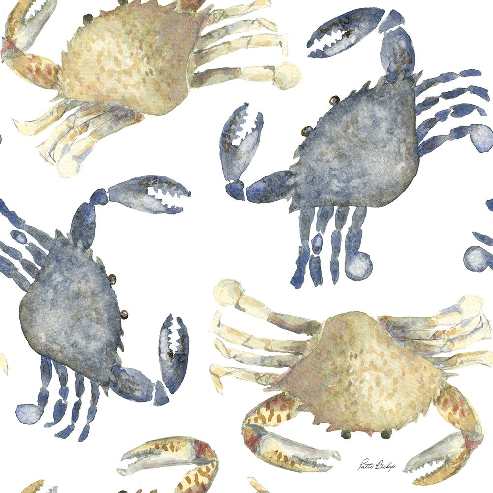 Crabs Pattern art print by Patti Bishop for $57.95 CAD