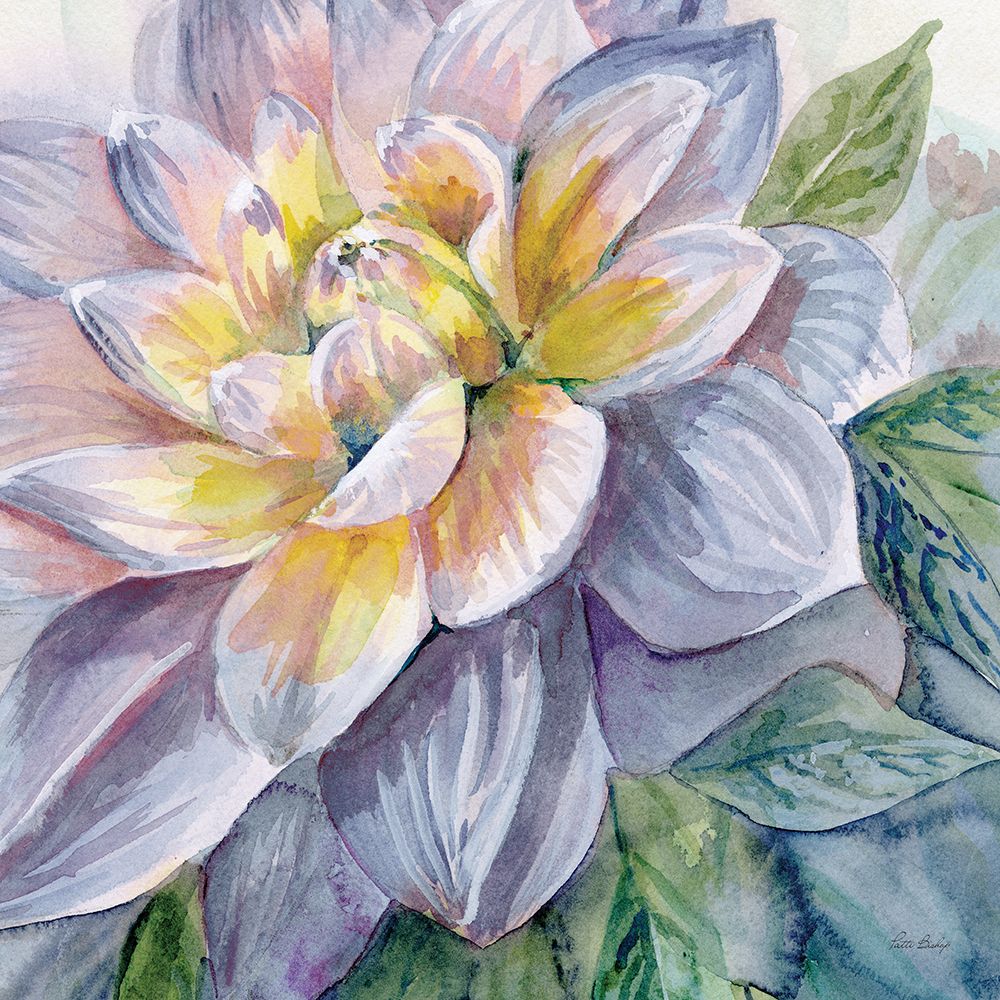 Dahlia Blue 3 art print by Patti Bishop for $57.95 CAD