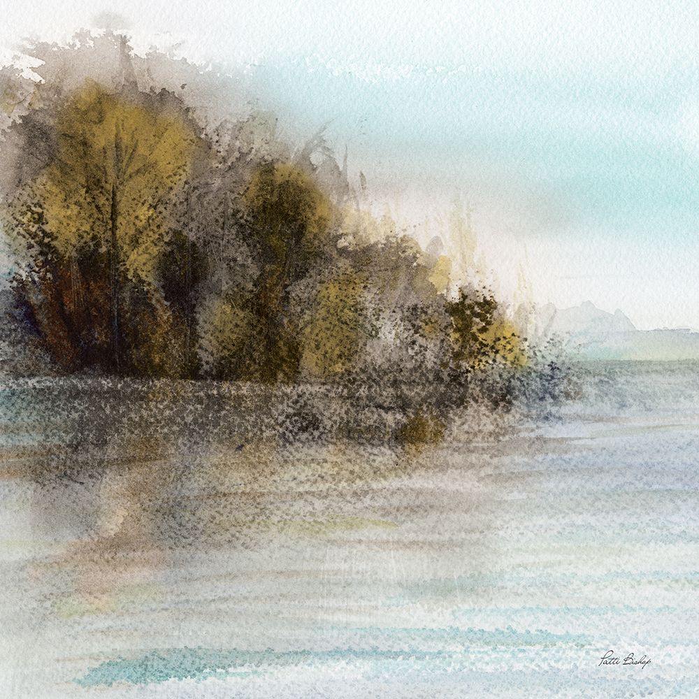 Trees On Lake 1 V2 art print by Patti Bishop for $57.95 CAD