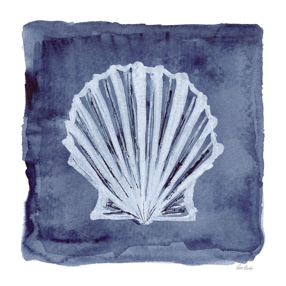 White Shell Indigo 1 art print by Patti Bishop for $57.95 CAD