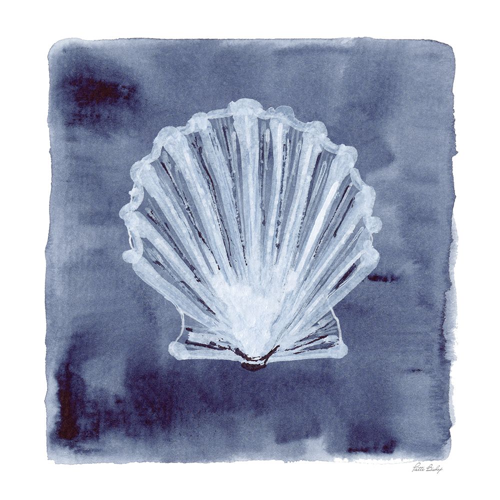 White Shell Indigo 2 art print by Patti Bishop for $57.95 CAD