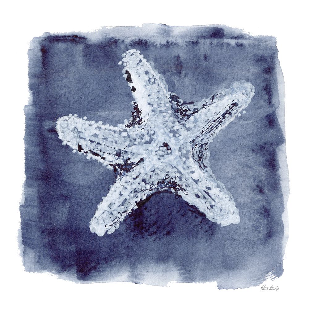 White Shell Indigo 3 art print by Patti Bishop for $57.95 CAD