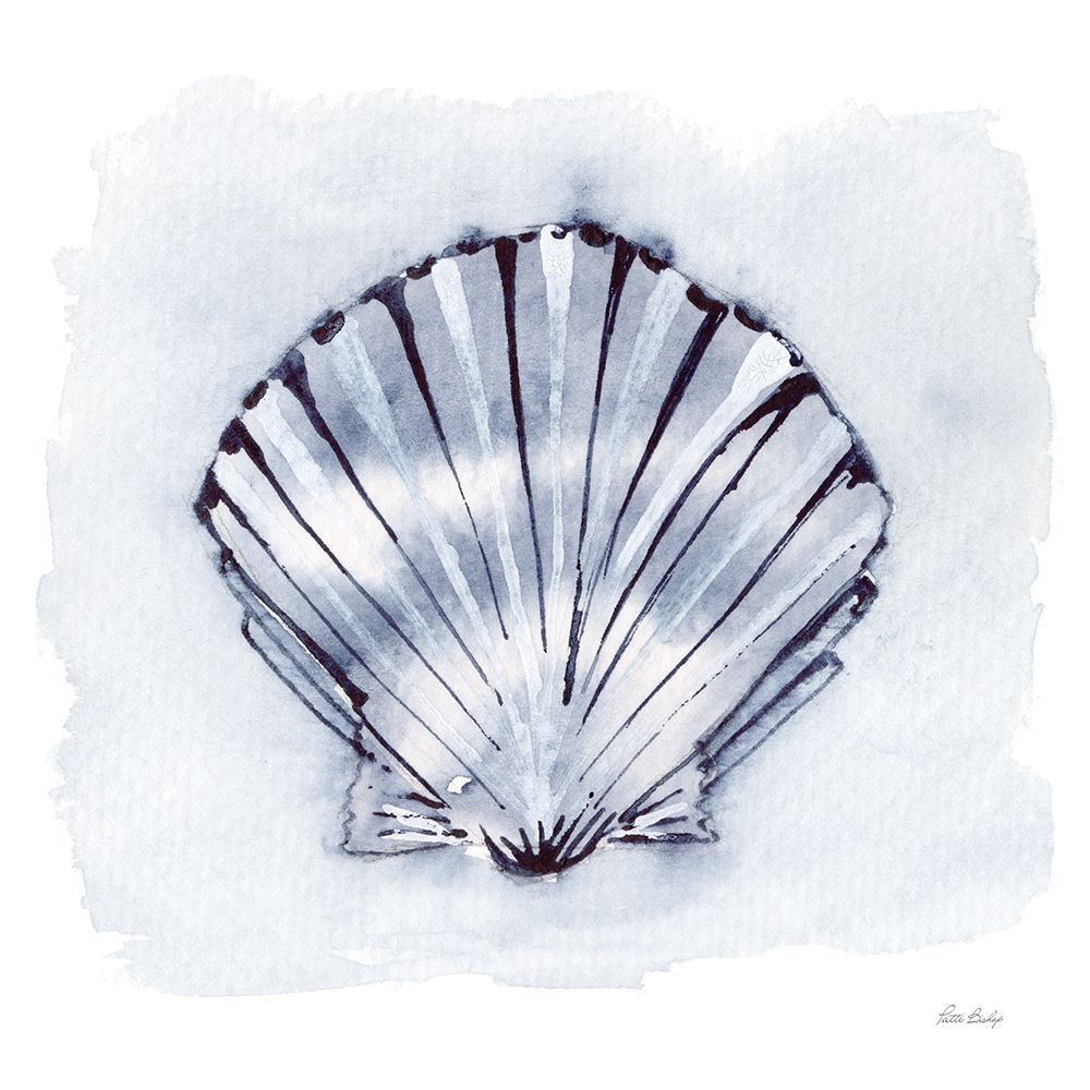 Blue White Scallop art print by Patti Bishop for $57.95 CAD