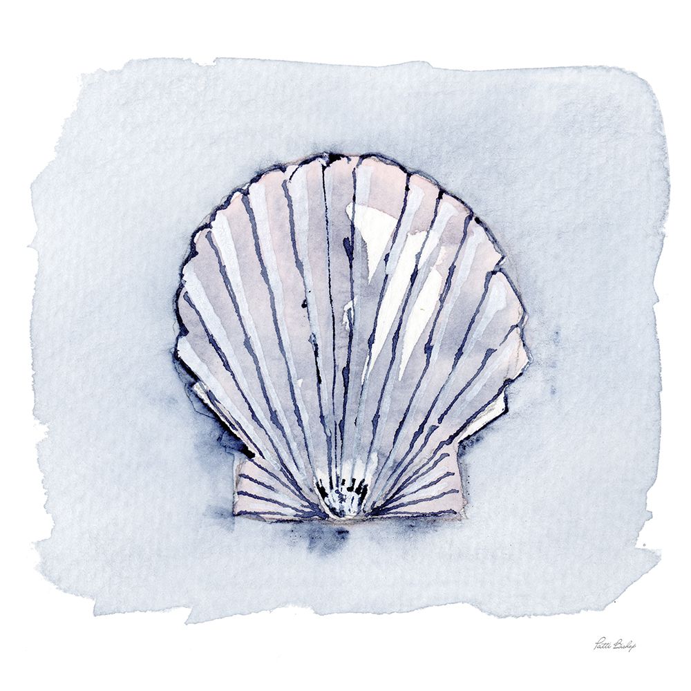 Blue White Scallop 2 art print by Patti Bishop for $57.95 CAD