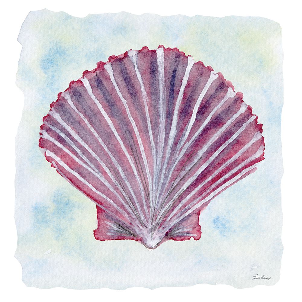 Purple White Scallop 4 art print by Patti Bishop for $57.95 CAD