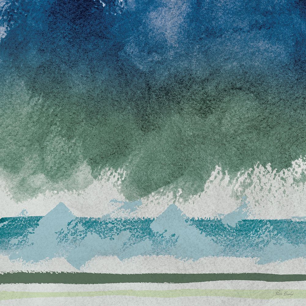 Blue Greens Modern 1 art print by Patti Bishop for $57.95 CAD
