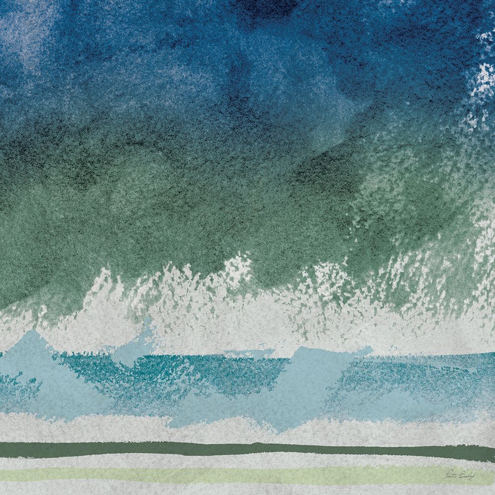 Blue Greens Modern 2 art print by Patti Bishop for $57.95 CAD
