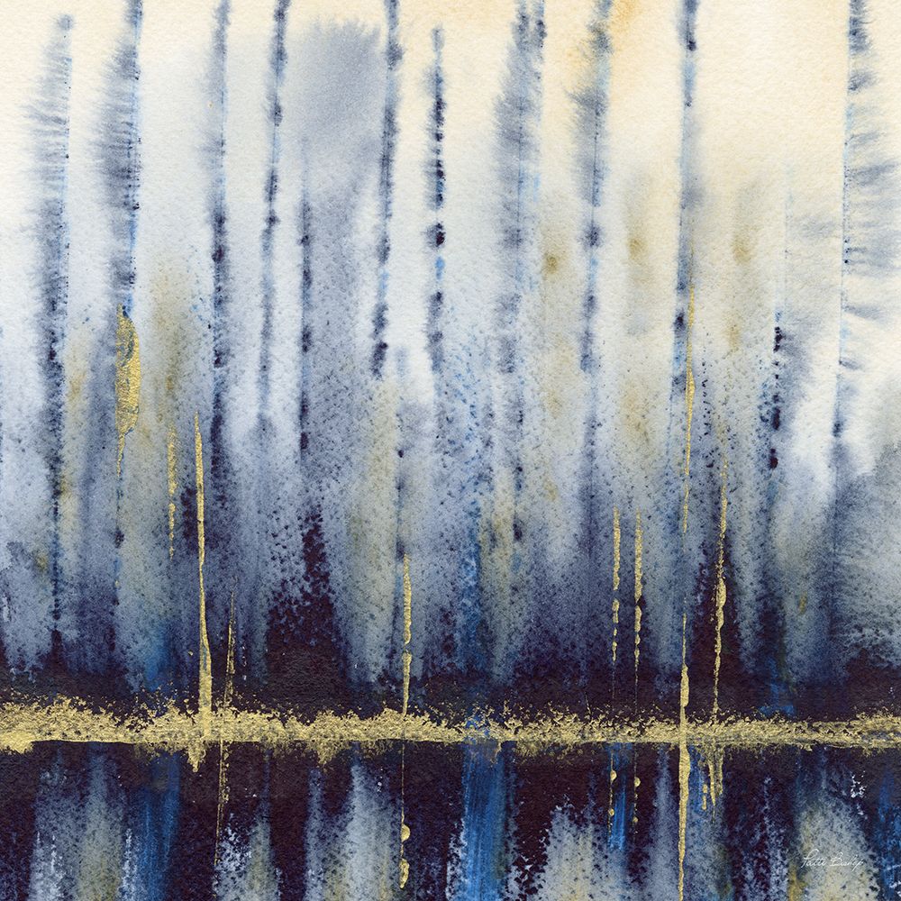 Indigo With Gold 1 art print by Patti Bishop for $57.95 CAD