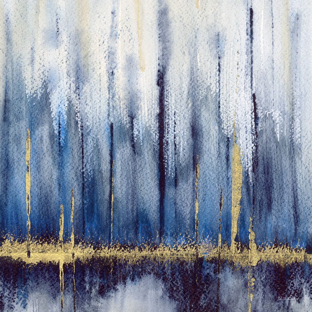 Indigo With Gold 2 art print by Patti Bishop for $57.95 CAD