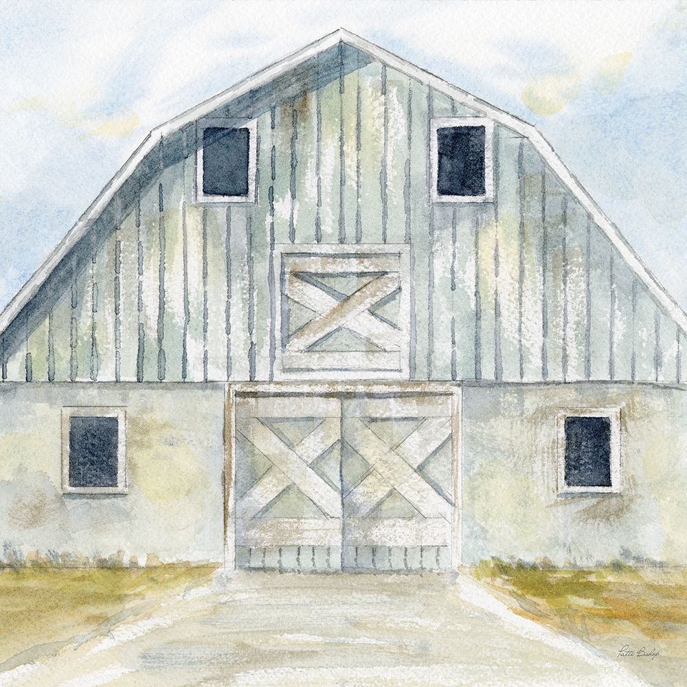 Blue Gray Barn 2 art print by Patti Bishop for $57.95 CAD