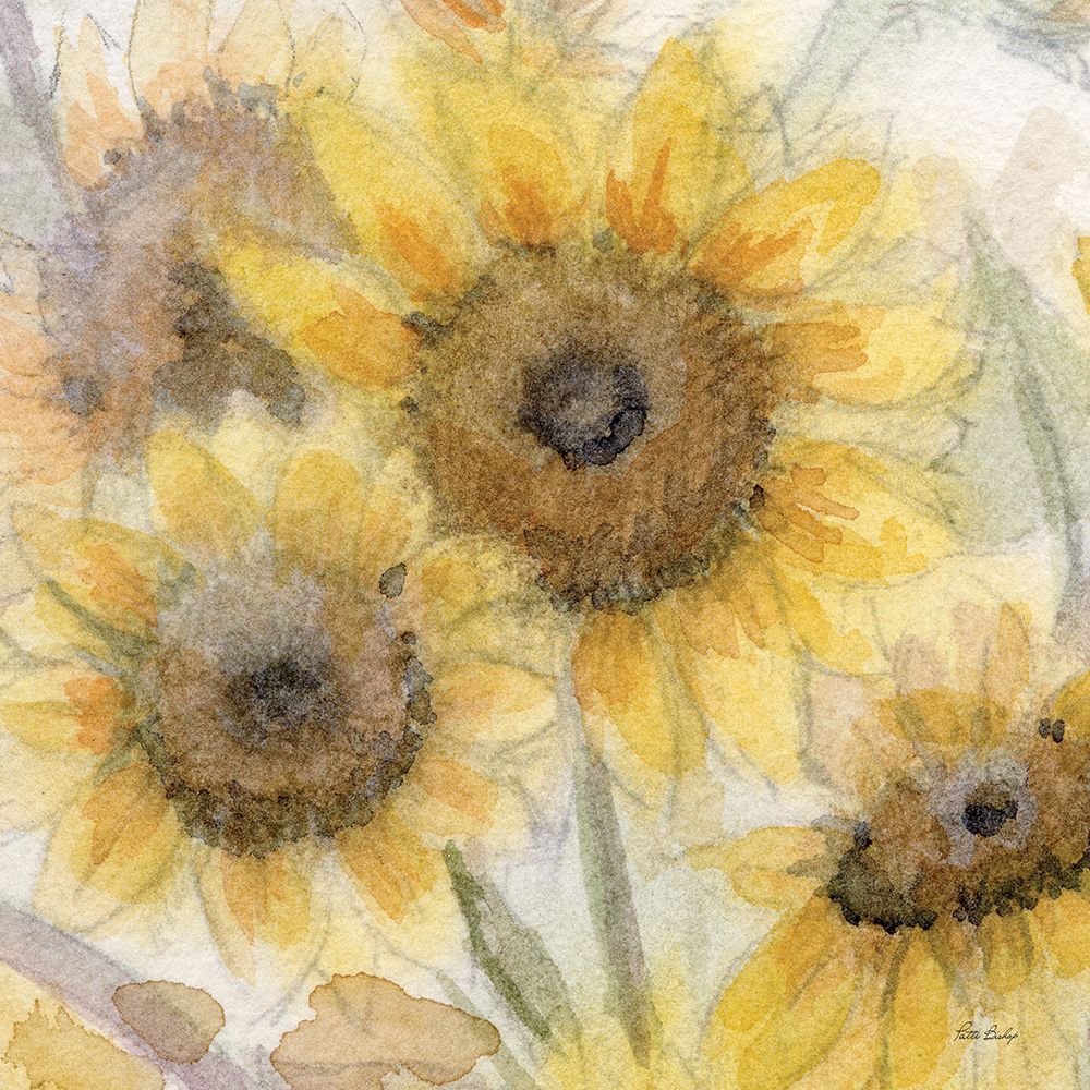 Sunflowers In Watering Can 6 art print by Patti Bishop for $57.95 CAD