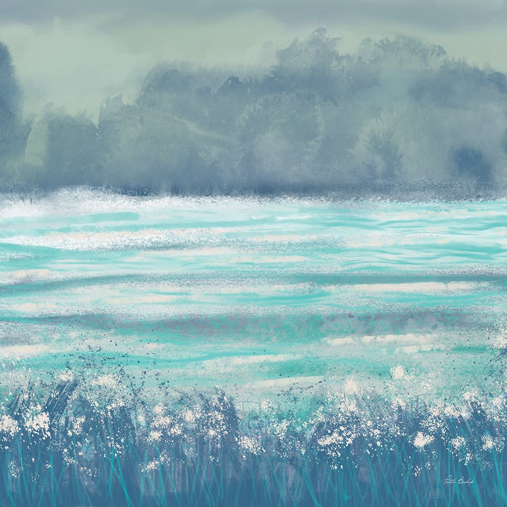 Teal Lake 1 art print by Patti Bishop for $57.95 CAD