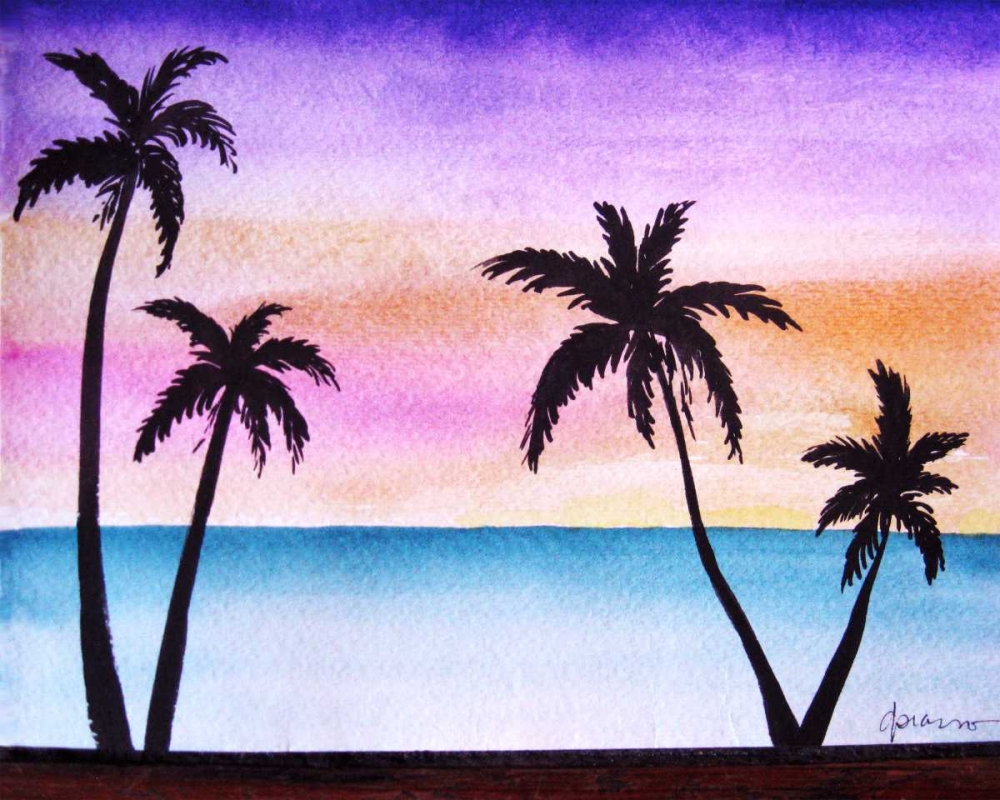 Tropical Palms 2 art print by Debbie Pearson for $57.95 CAD