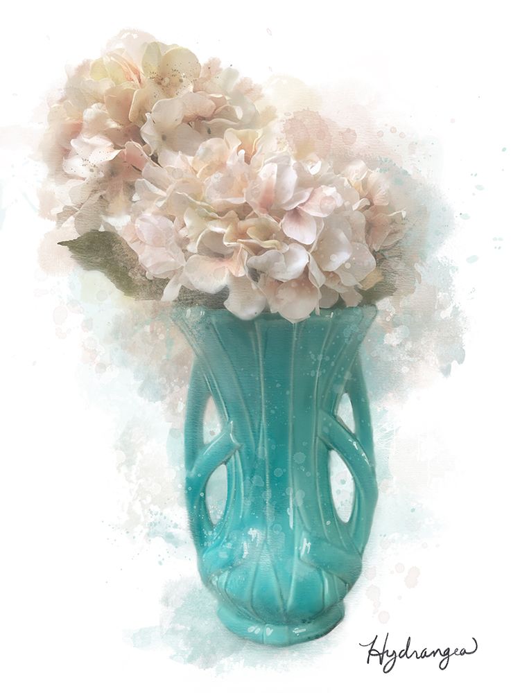 Vintage Vase Teal art print by Matthew Piotrowicz for $57.95 CAD
