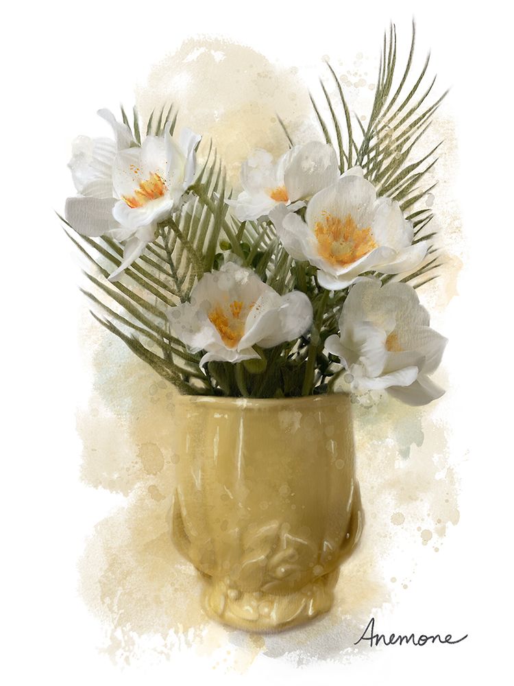 Vintage Vase Yellow art print by Matthew Piotrowicz for $57.95 CAD