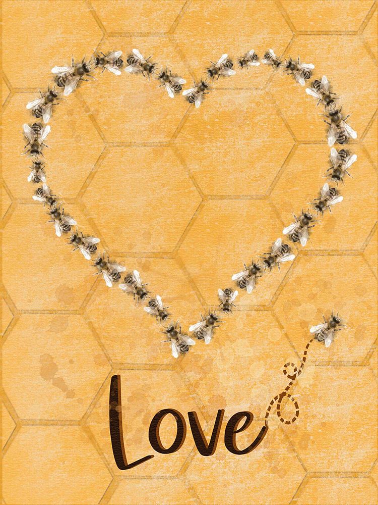 Bees Love With Bee art print by Matthew Piotrowicz for $57.95 CAD