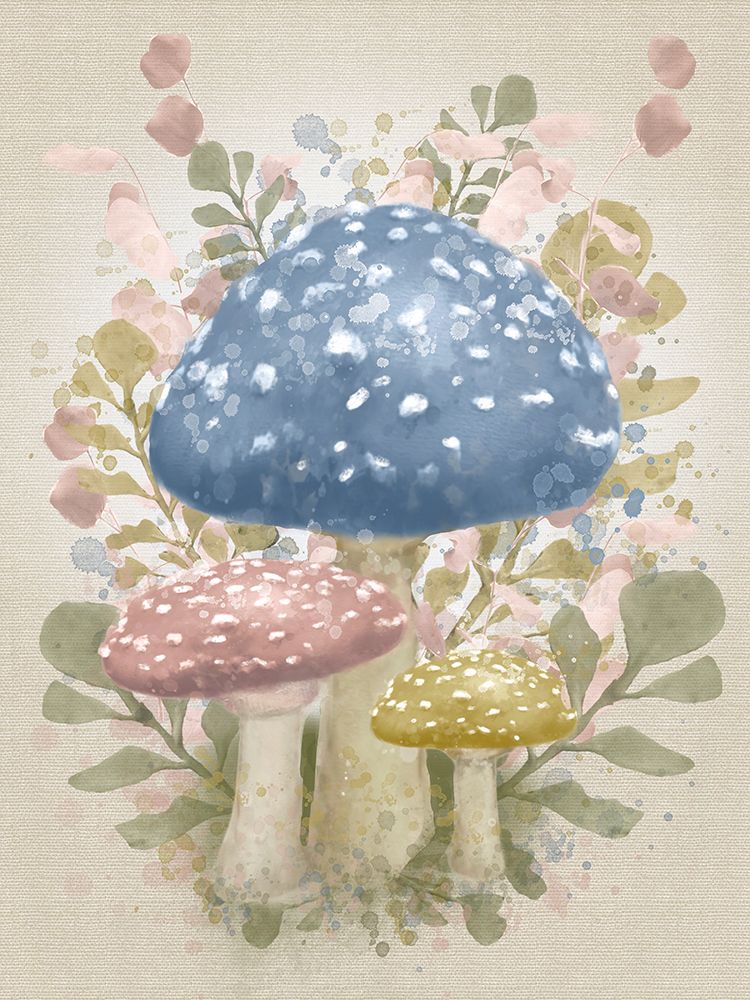 Mushrooms With Flora art print by Matthew Piotrowicz for $57.95 CAD