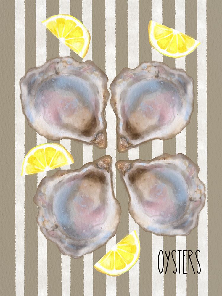 Oysters art print by Matthew Piotrowicz for $57.95 CAD
