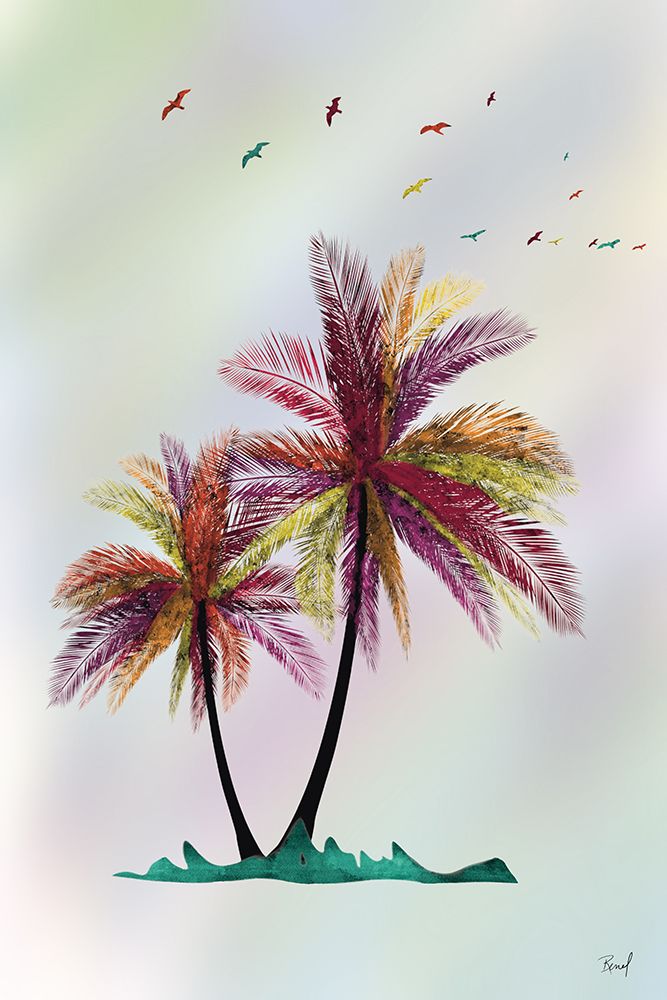 Tropical Palms 1 art print by Renel Peters for $57.95 CAD