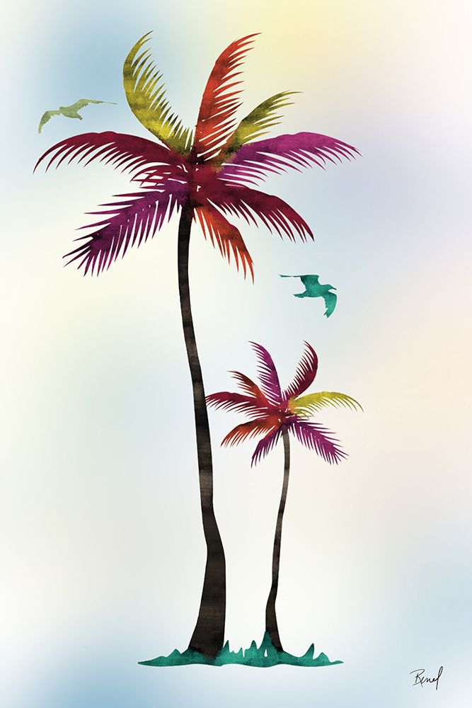 Tropical Palms 2 art print by Renel Peters for $57.95 CAD