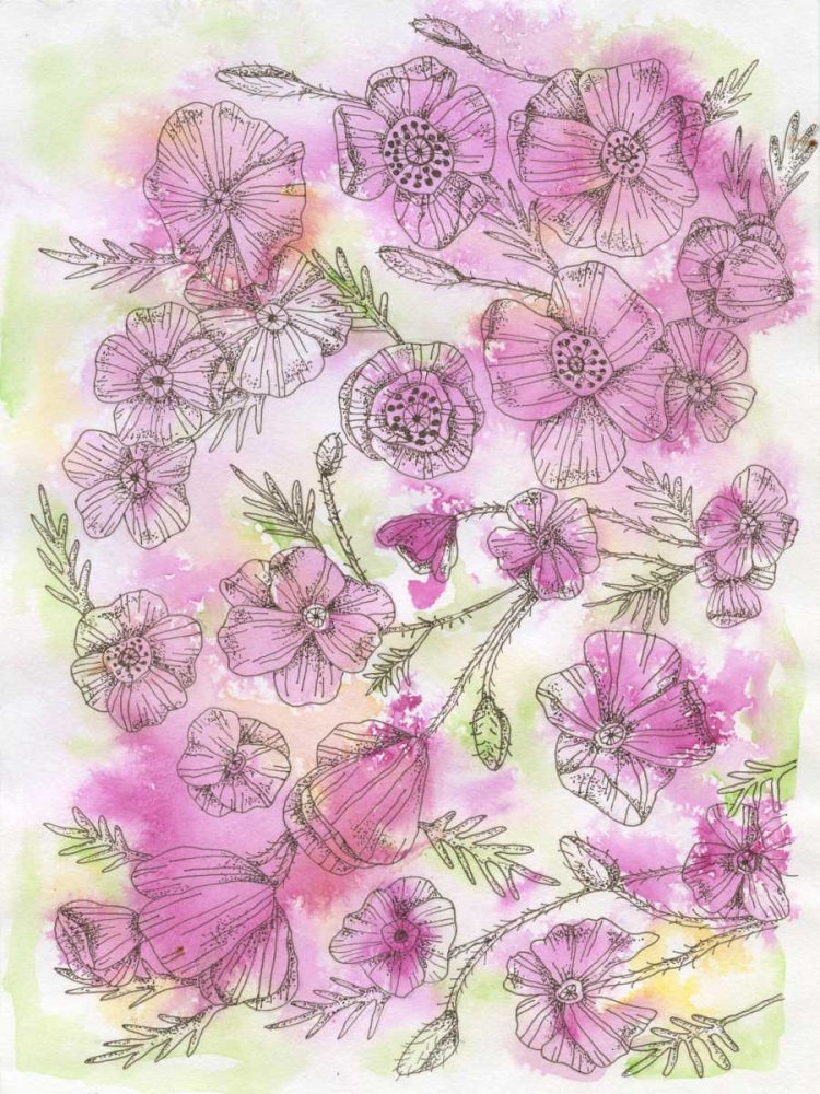 Floral Pinks art print by Pam Varacek for $57.95 CAD