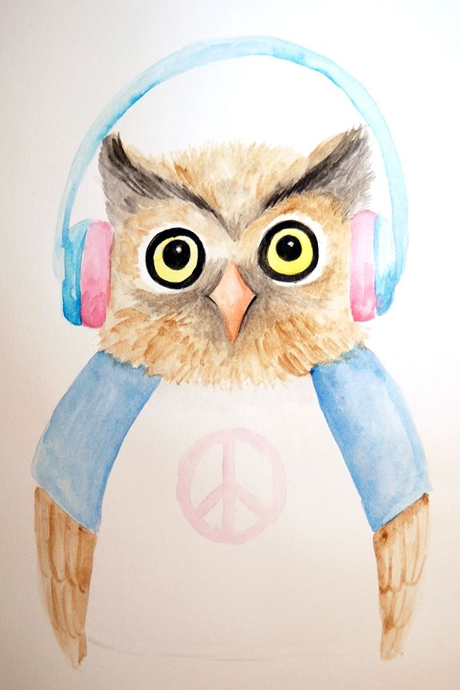 Hip Owl art print by Pam Varacek for $57.95 CAD