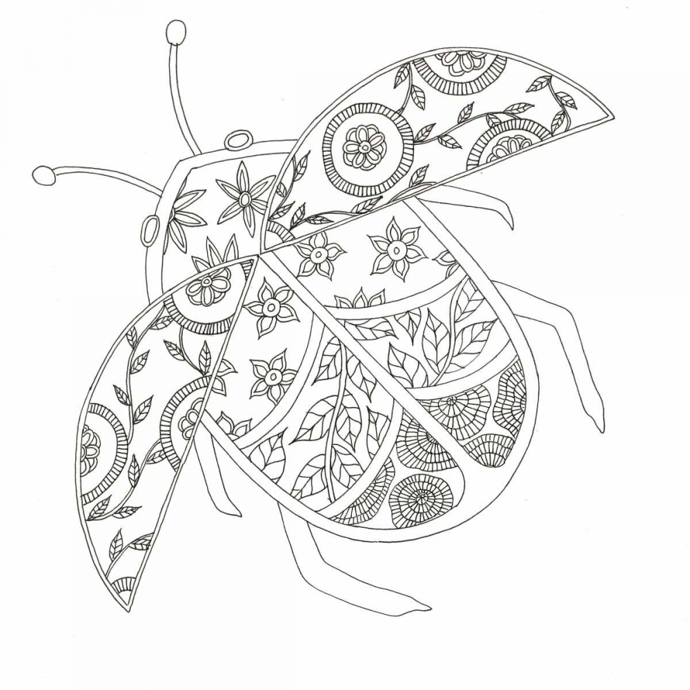 Flying Lady Bug art print by Pam Varacek for $57.95 CAD