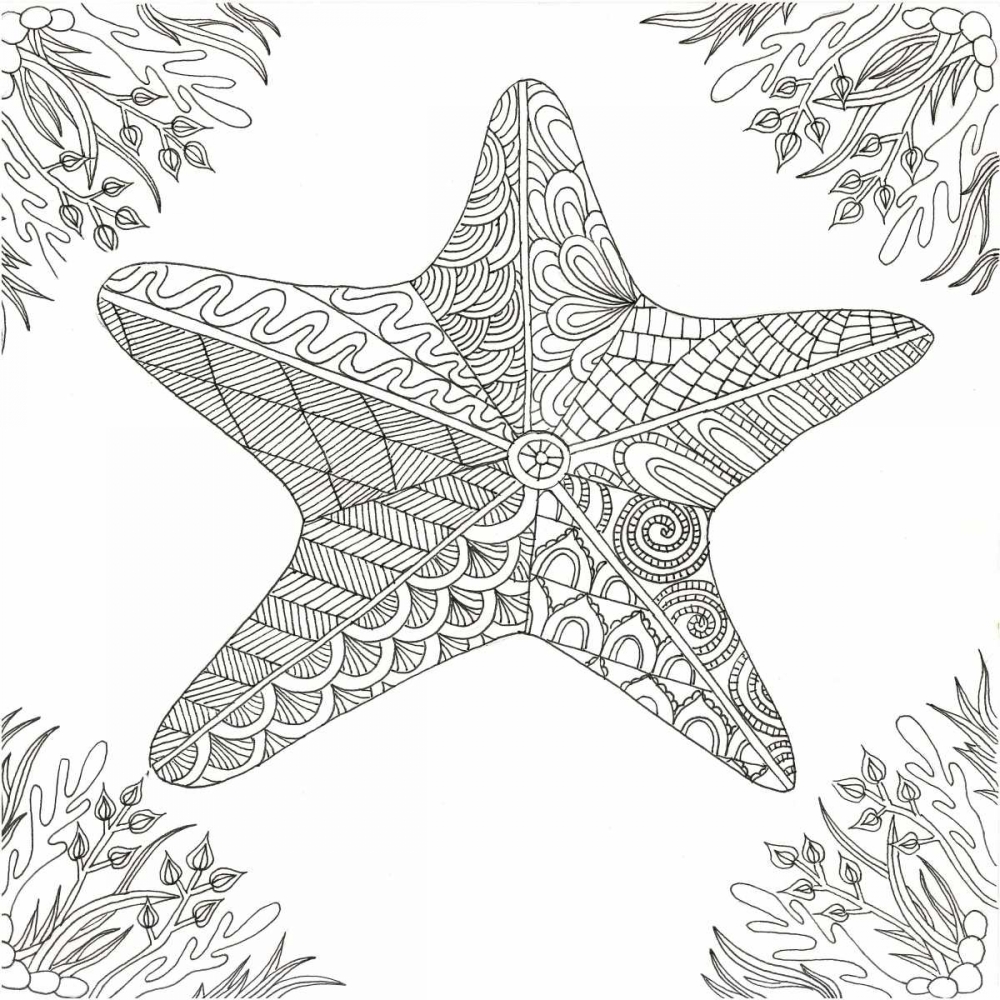 Starfish Amongst Weeds art print by Pam Varacek for $57.95 CAD