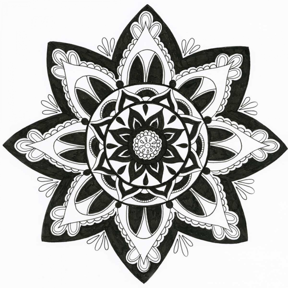Yang Mandala art print by Pam Varacek for $57.95 CAD