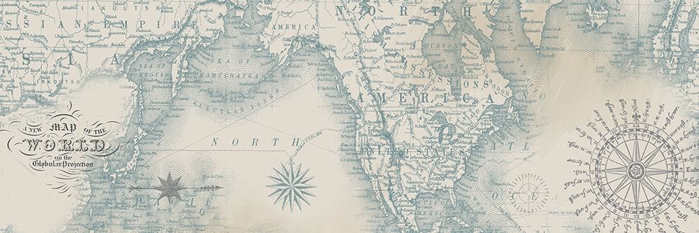 Vintage Maps 3 art print by Candace Allen for $57.95 CAD