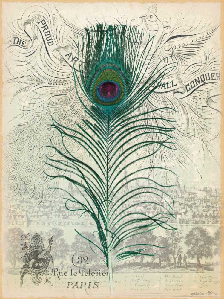 Peacock Feather 1 art print by Lula Bijoux and Company for $57.95 CAD
