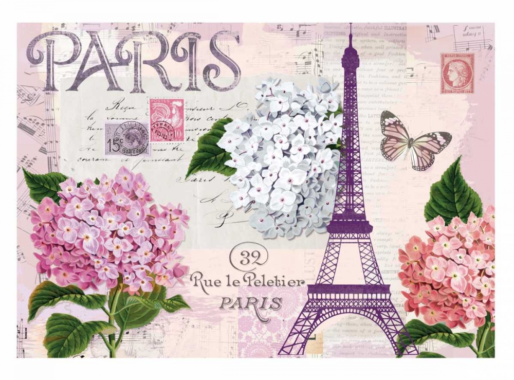 Paris in Lavendar art print by Candace Allen for $57.95 CAD