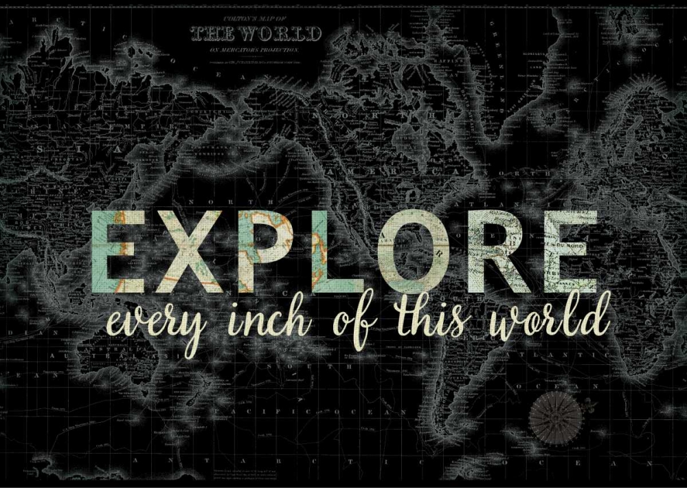 Explore Every Inch BLACK art print by Candace Allen for $57.95 CAD