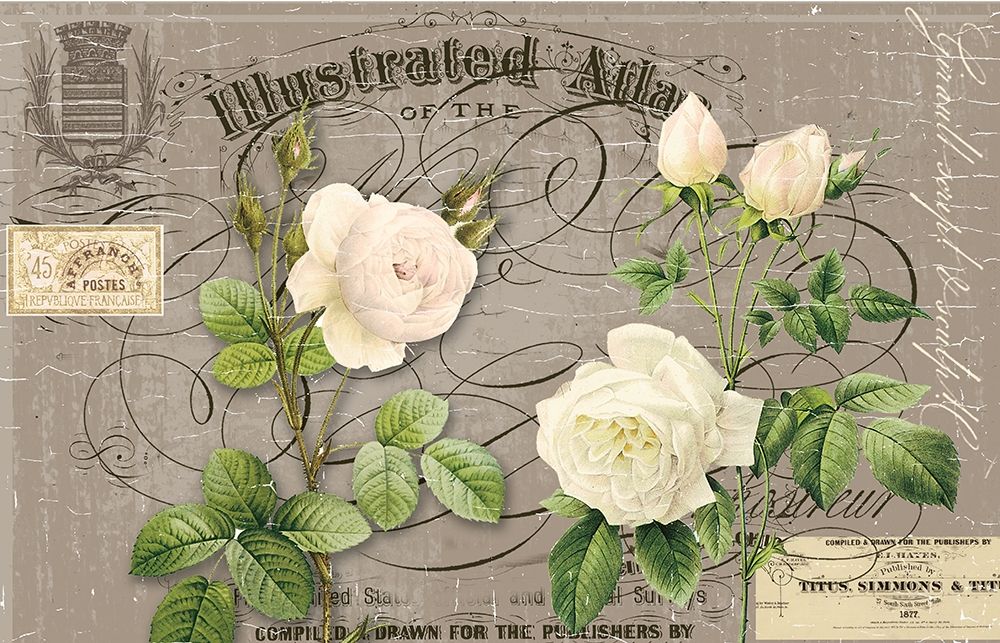 English Vintage Floral art print by Candace Allen for $57.95 CAD