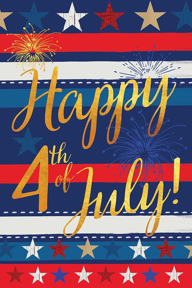 Happy 4th art print by Lula Bijoux and Company for $57.95 CAD