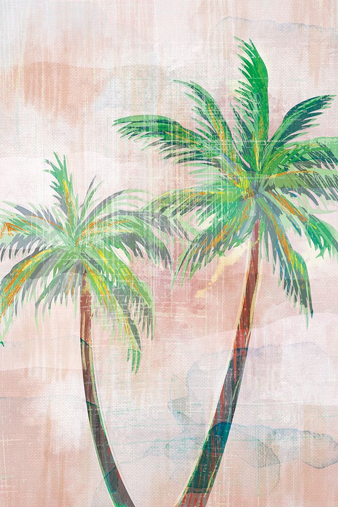 Tropical Beach Palm 1 V2 art print by Lula Bijoux and Company for $57.95 CAD