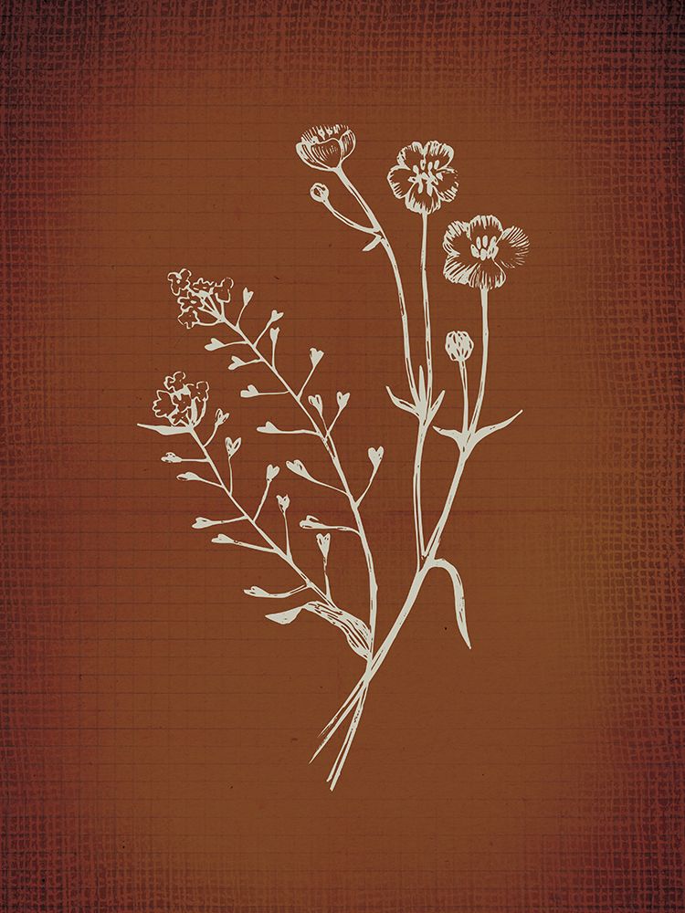 Moody Rust Floral 1 art print by Lula Bijoux And Company for $57.95 CAD