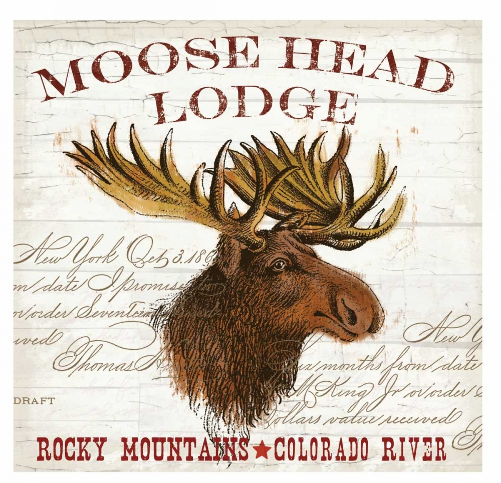 Moose Lodge art print by Candace Allen for $57.95 CAD