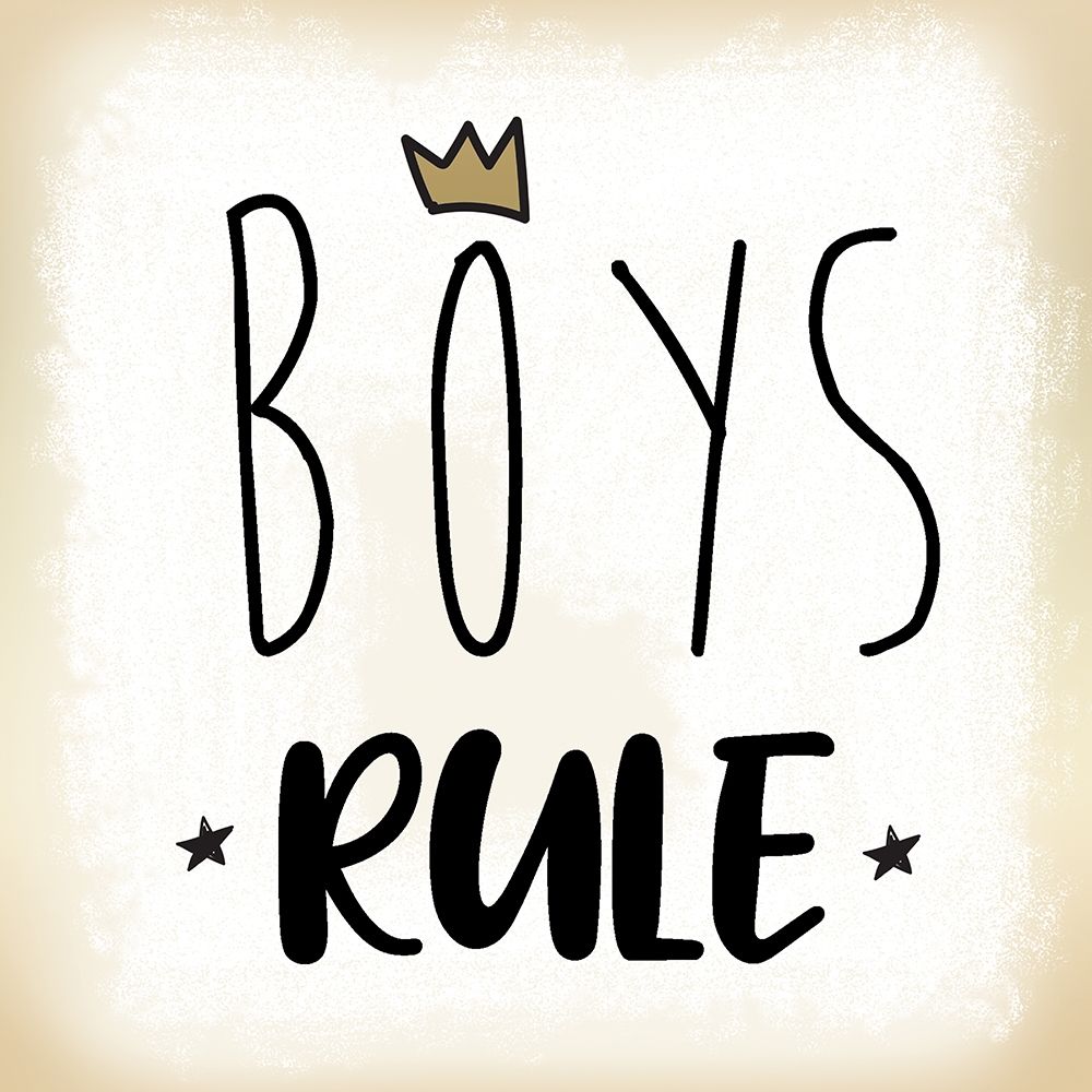 Boys Rule art print by Lula Bijoux and Company for $57.95 CAD