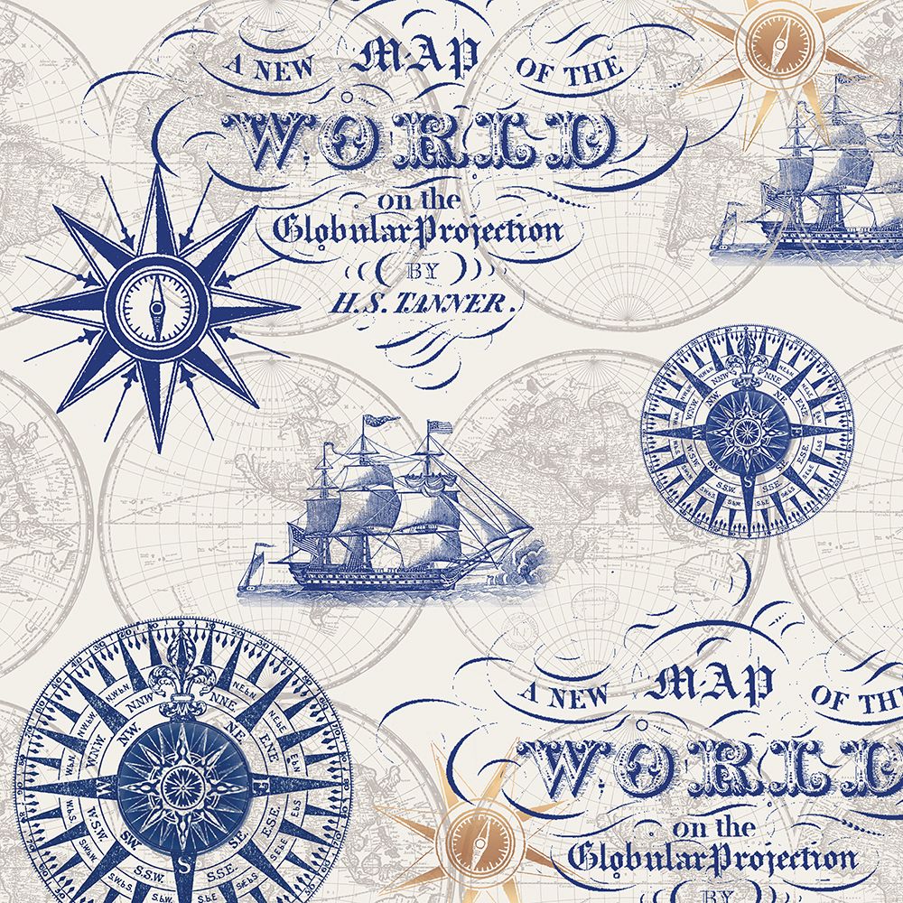 Coastal Navigation 3 art print by Lula Bijoux and Company for $57.95 CAD