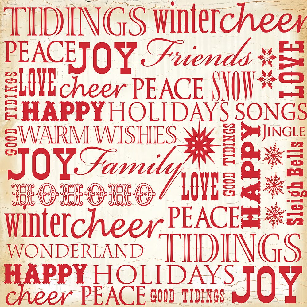 Holiday Typography 1 art print by Lula Bijoux And Company for $57.95 CAD
