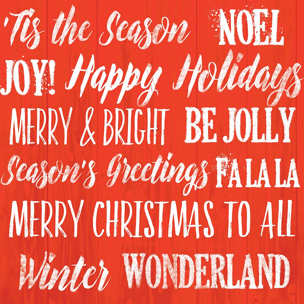Holiday Words 1 art print by Lula Bijoux And Company for $57.95 CAD