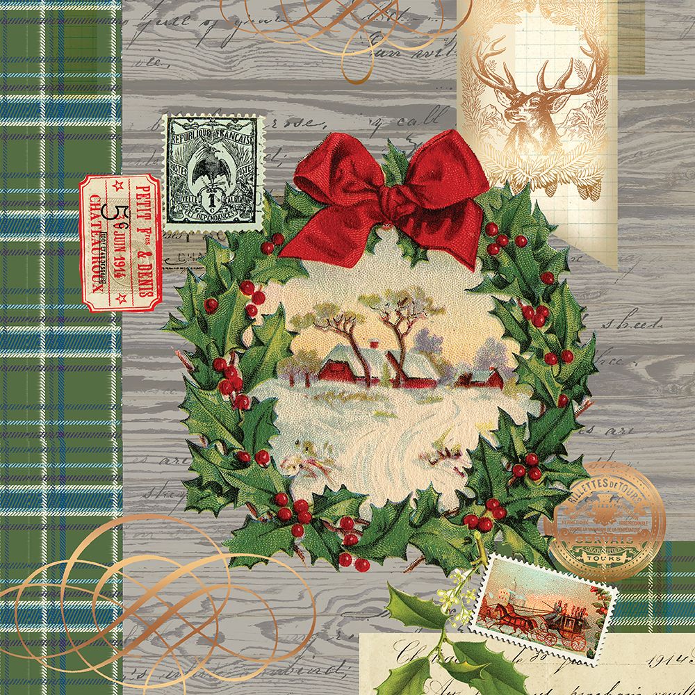 Holiday Wreath art print by Lula Bijoux And Company for $57.95 CAD