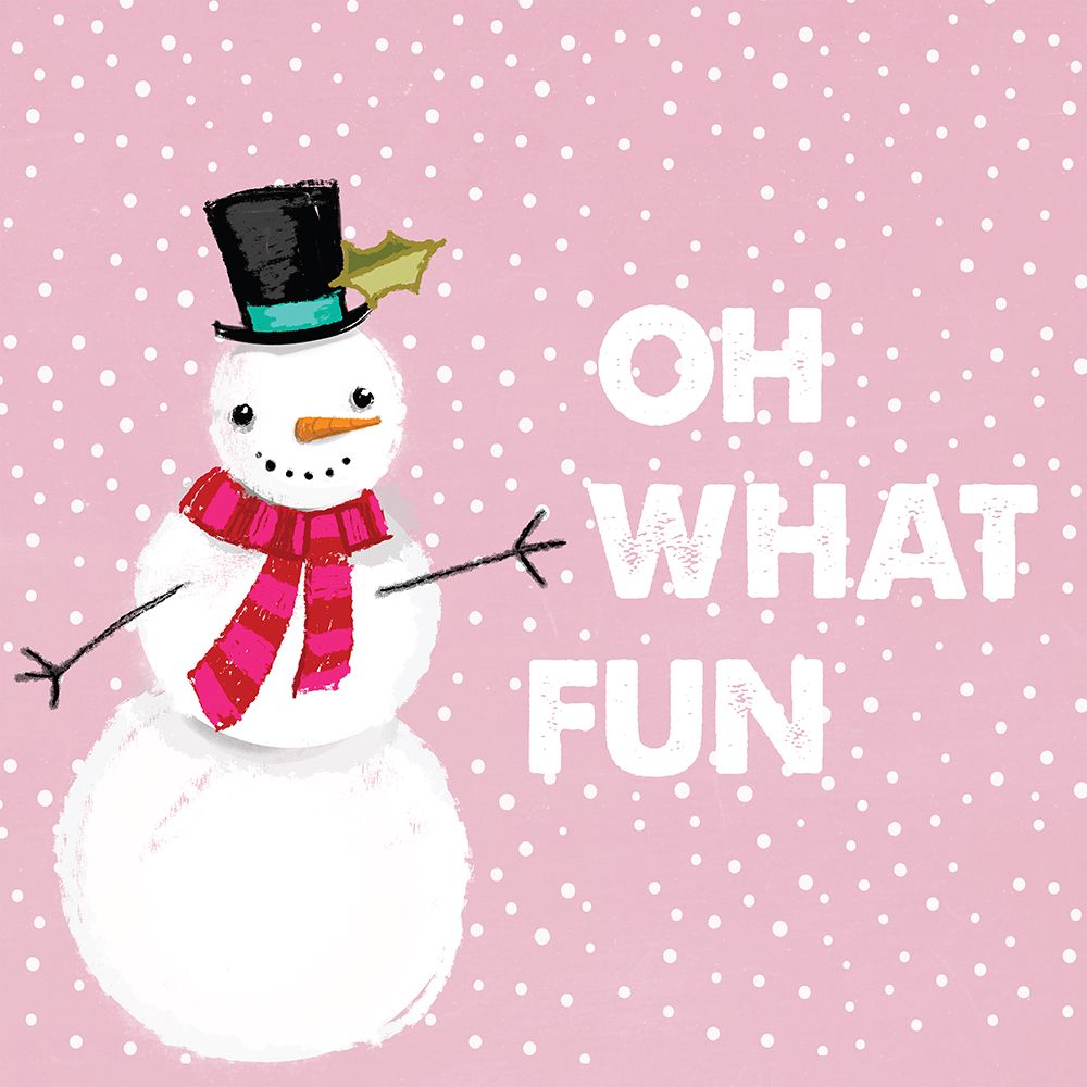 Oh What Fun Snowman art print by Lula Bijoux And Company for $57.95 CAD