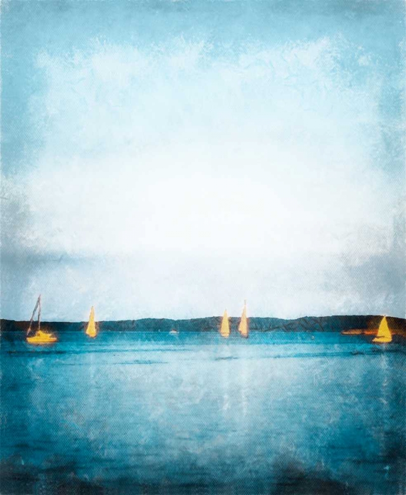 Seaview Painted Sailboats art print by Joseph Rowland for $57.95 CAD