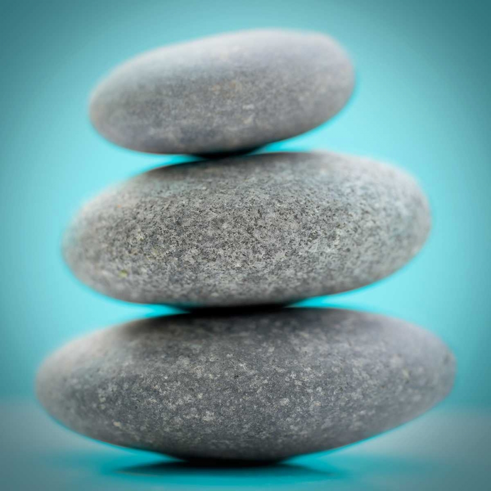 Stacking Stones 1 Teal art print by Sandro De Carvalho for $57.95 CAD