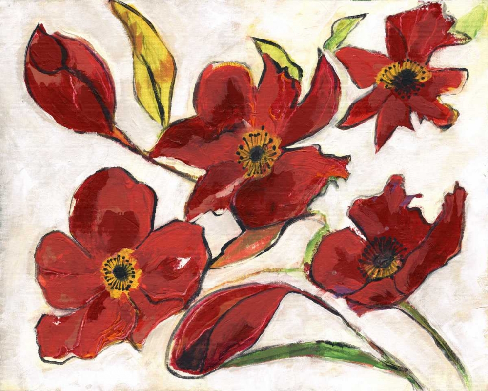 Red Flora art print by Smith Haynes for $57.95 CAD