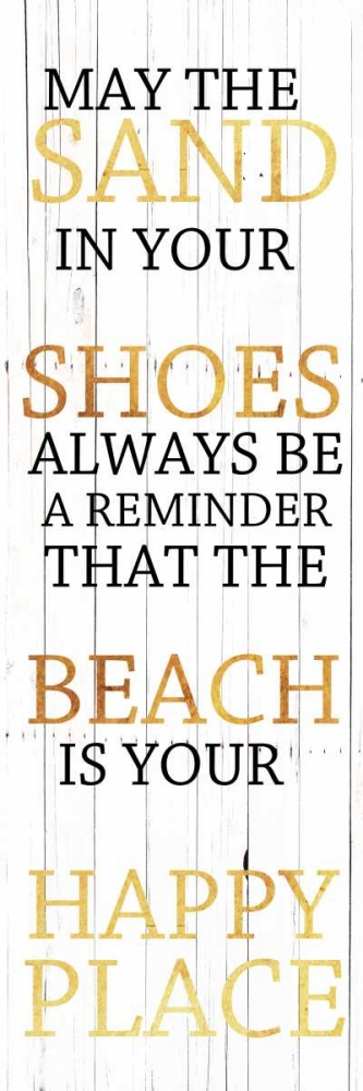Sand In Your Shoes Gold art print by Sheldon Lewis for $57.95 CAD
