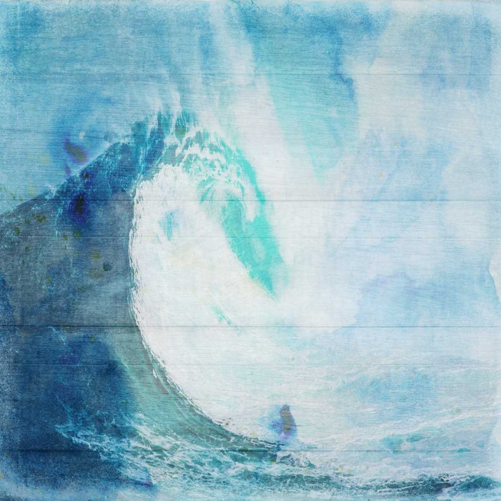 Ocean Wave On Wood 2 art print by Sheldon Lewis for $57.95 CAD