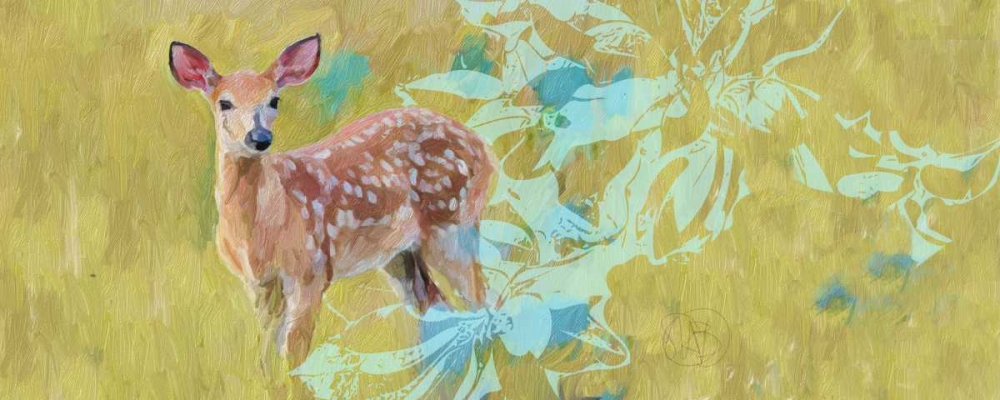 Doe With Magnolia art print by Sarah Butcher for $57.95 CAD
